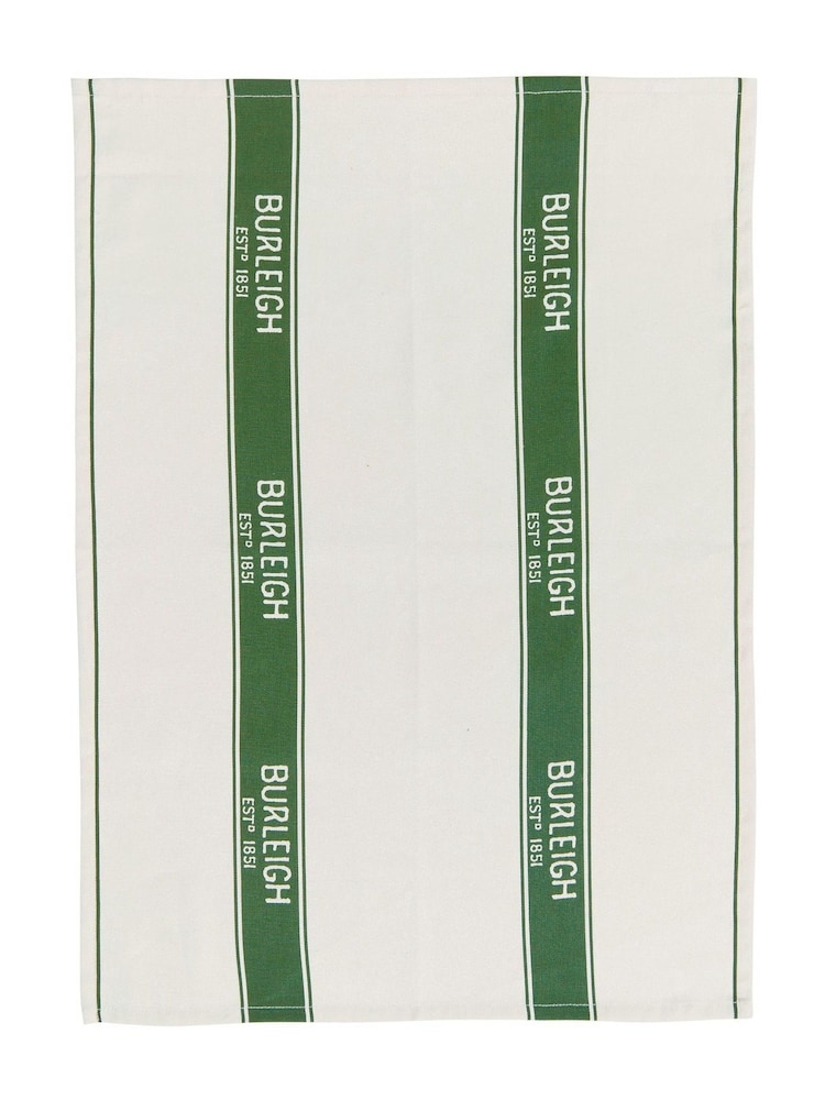Burleigh X Bedeck Of Belfast 2 Pack Green Hibiscus Tea Towels - Image 2 of 3