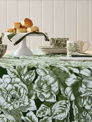 Burleigh X Bedeck Of Belfast Hibiscus Table Runner in Green - Image 4 of 5