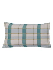 Land & Shore Green Rathlin Check Duvet Cover and Pillowcase Set - Image 4 of 4