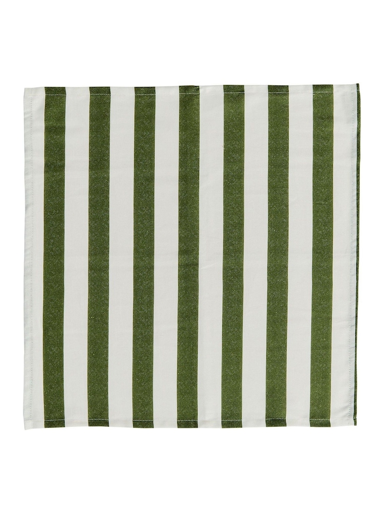 Burleigh X Bedeck Of Belfast Green Hibiscus Napkins Pack of 4 - Image 2 of 4