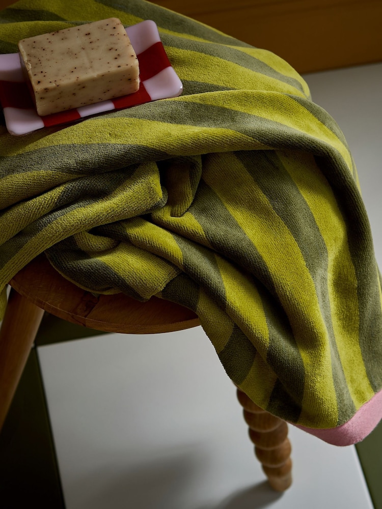 Land & Shore Multi Grass Stripe Towel - Image 1 of 2