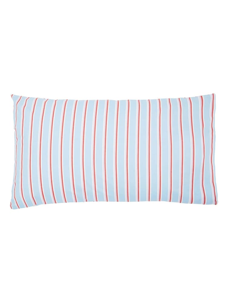 Land & Shore Set of 2 Blue Red River Pillowcases - Image 4 of 4