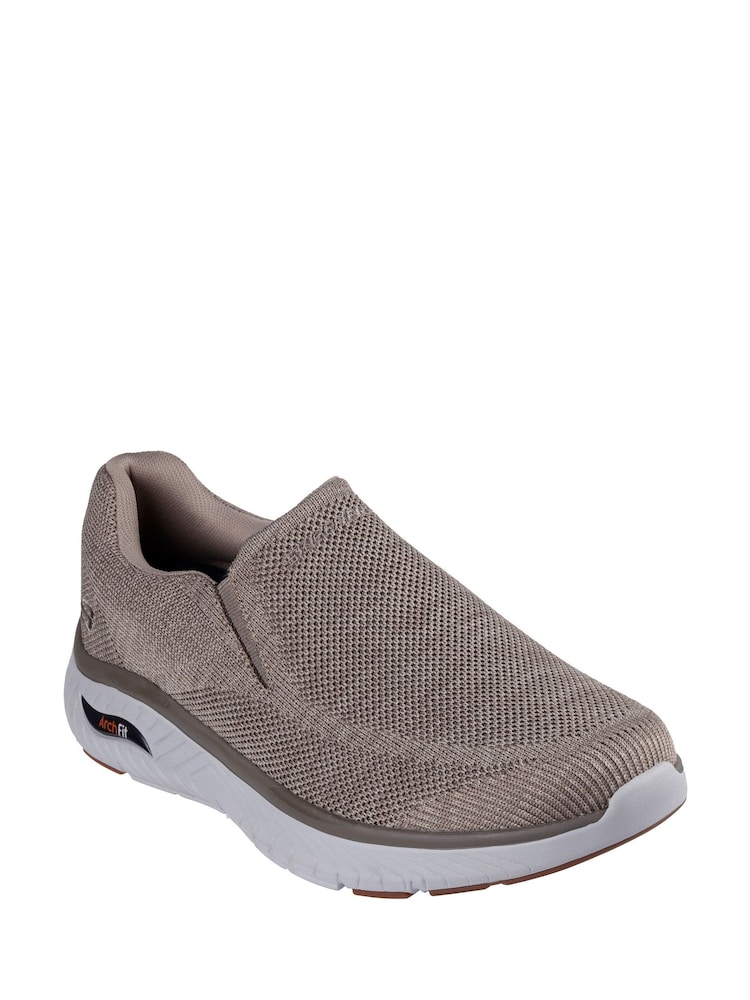 Skechers Brown Arch Fit Crosser Locke Trainers - Image 2 of 2 Skechers Brown Arch Fit Crosser Locke Trainers - Image 2 of 2