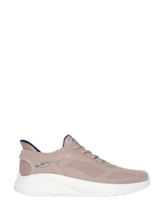 Skechers Brown Brown BOBS Sport Squad Chaos Slip In Trainers - Image 1 of 2