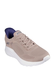 Skechers Brown Brown BOBS Sport Squad Chaos Slip In Trainers - Image 2 of 2