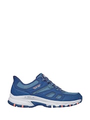 Skechers Blue Slip ins Hillcrest Kamalino Hiker Trainers - Image 1 of 4