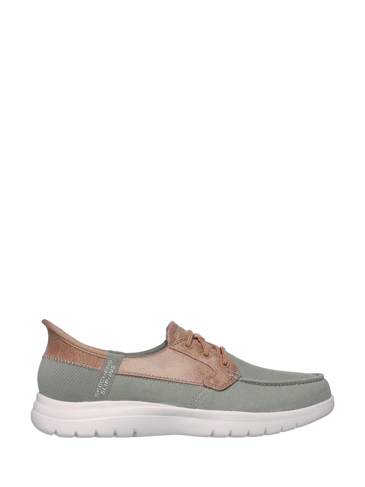 Зеленый - Skechers On the GO Flex Palmilla Boat Shoes - Image 1 of 2