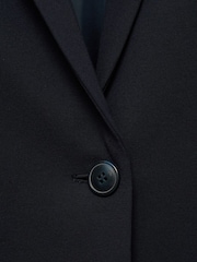 Mango Blue Suit Jacket With Pockets - Image 7 of 7