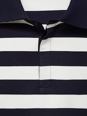 Mango Blue Striped Polo-Neck Sweatshirt - Image 6 of 6