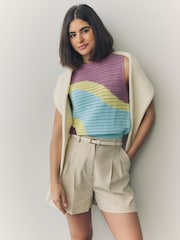 PS Paul Smith Swirl Knitted Cotton Sweater Vest - Image 2 of 7