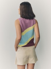 PS Paul Smith Swirl Knitted Cotton Sweater Vest - Image 3 of 7