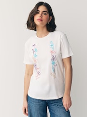 PS Paul Smith Flower Embroidery T-Shirt - Image 1 of 6
