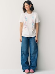 PS Paul Smith Flower Embroidery T-Shirt - Image 2 of 6
