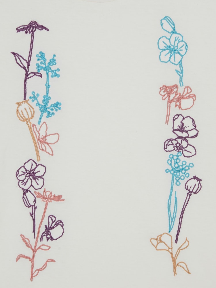 PS Paul Smith Flower Embroidery T-Shirt - Image 6 of 6
