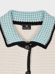 PS Paul Smith Knitted Button Through Collared Short Sleeve Cardigan - Image 7 of 8