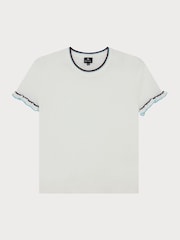 PS Paul Smith Knitted Short Sleeve Tipped T-Shirt - Image 5 of 7