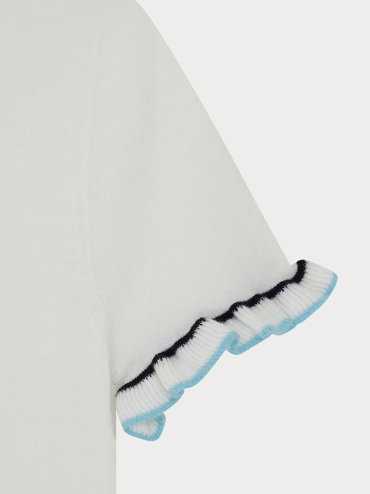 PS Paul Smith Knitted Short Sleeve Tipped T-Shirt - Image 7 of 7