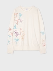 PS Paul Smith Flower Embroidery Jersey Sweatshirt - Image 6 of 8