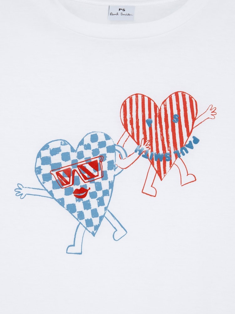 PS Paul Smith Heart Graphic T-Shirt - Image 6 of 6