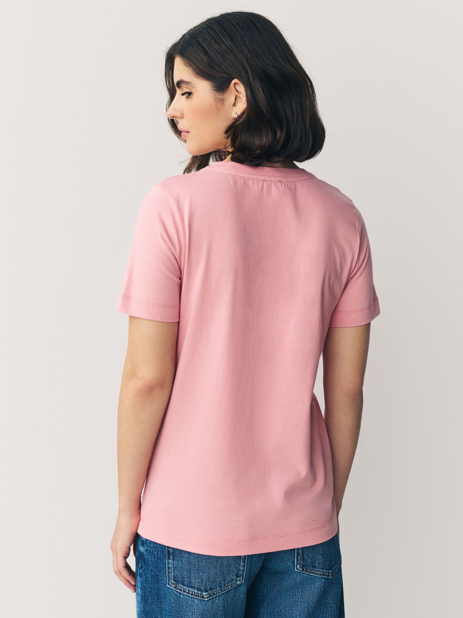Buy PS Paul Smith Pink V-Neck Zebra Logo Cotton T-Shirt from Next USA