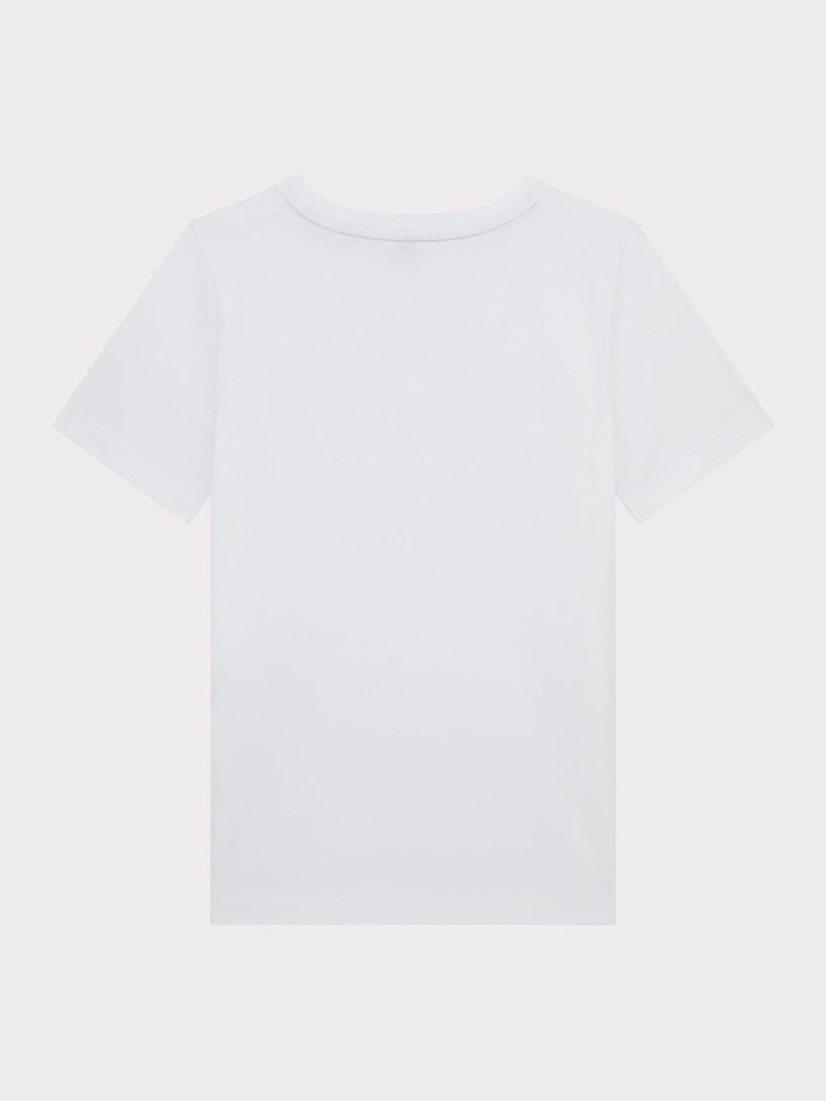 PS Paul Smith V-Neck Zebra Logo 100%  Cotton T-Shirt - Image 7 of 9