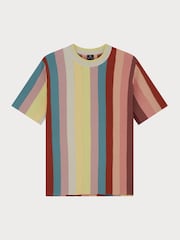PS Paul Smith Stripe Knitted Short Sleeve Top - Image 7 of 8