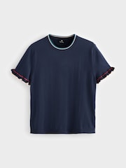 PS Paul Smith Knitted Short Sleeve Tipped T-Shirt - Image 7 of 7