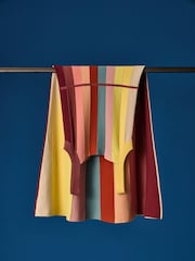 PS Paul Smith Stripe A Line 100% Cotton Midi Black Dress - Image 2 of 2