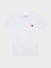 PS Paul Smith 100% Cotton Heart Graphic White T-Shirt - Image 1 of 2