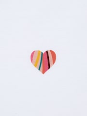 PS Paul Smith 100% Cotton Heart Graphic White T-Shirt - Image 2 of 2
