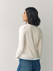 Bela - PS Paul Smith Knitted V-Neck Button Through Wool Blend Cardigan - Slika 2 iz 5