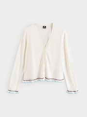 Bela - PS Paul Smith Knitted V-Neck Button Through Wool Blend Cardigan - Slika 5 iz 5