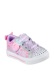 Skechers Purple Twinkle Sparks Underwater Magic Trainers - Image 2 of 2