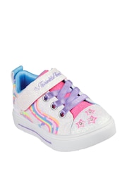 Skechers White Twinkle Sparks Whimsical Shimmer Trainers - Image 2 of 2
