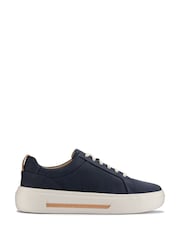 Clarks Blue Standard Fit (D) Nubuck Hollyhock Walk Trainers - Image 1 of 7