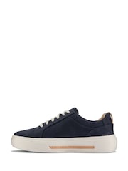 Clarks Blue Standard Fit (D) Nubuck Hollyhock Walk Trainers - Image 2 of 7