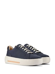 Clarks Blue Standard Fit (D) Nubuck Hollyhock Walk Trainers - Image 3 of 7