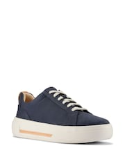 Clarks Blue Standard Fit (D) Nubuck Hollyhock Walk Trainers - Image 4 of 7