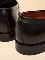 Joules Black Leather Saddle Loafers - Image 5 of 6