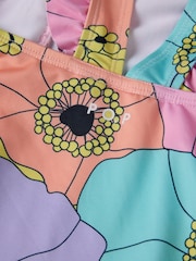 Polarn O Pyret Pink Flower Print Swimsuit - Image 3 of 3