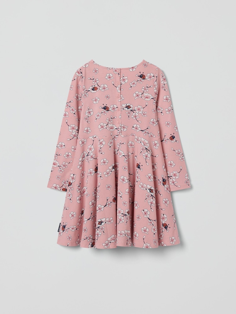 Polarn O Pyret Pink Floral Print Dress - Image 1 of 5