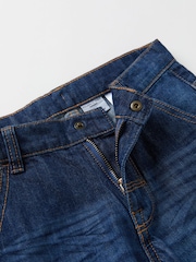 Polarn O Pyret Blue 100% Organic Cotton Cargo Shorts - Image 5 of 6