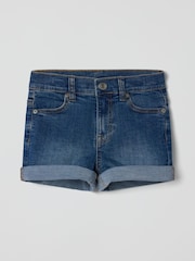 Polarn O Pyret Blue Denim Shorts - Image 3 of 5