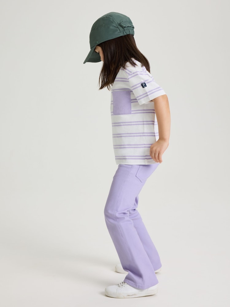 Polarn O Pyret Purple Lightweight Bootleg Jeans - Image 4 of 7