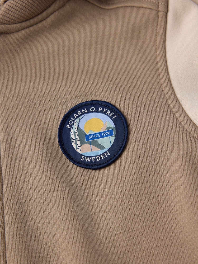 Polarn O Pyret Natural 100% Organic Cotton Hoodie - Image 6 of 6