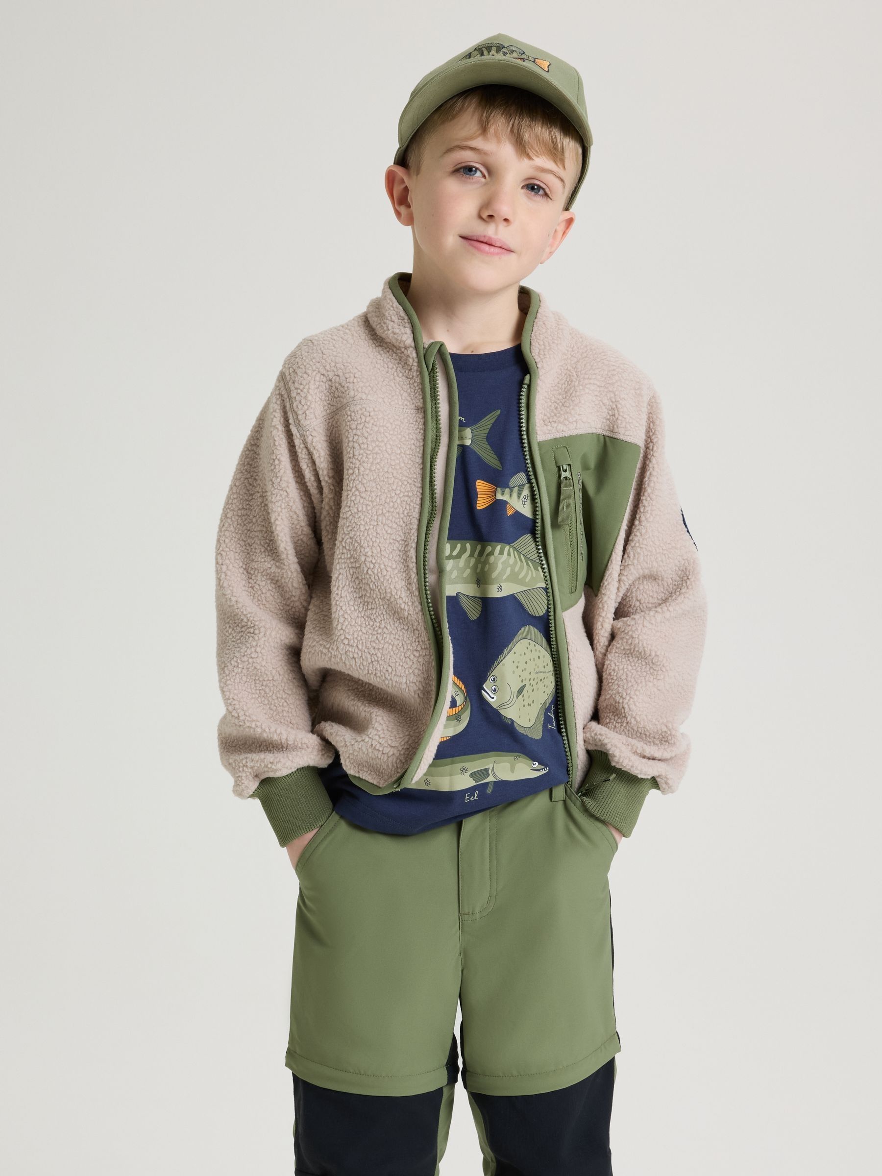 Buy Polarn O. Pyret Natural Teddy Fleece Jacket from the Next UK online ...