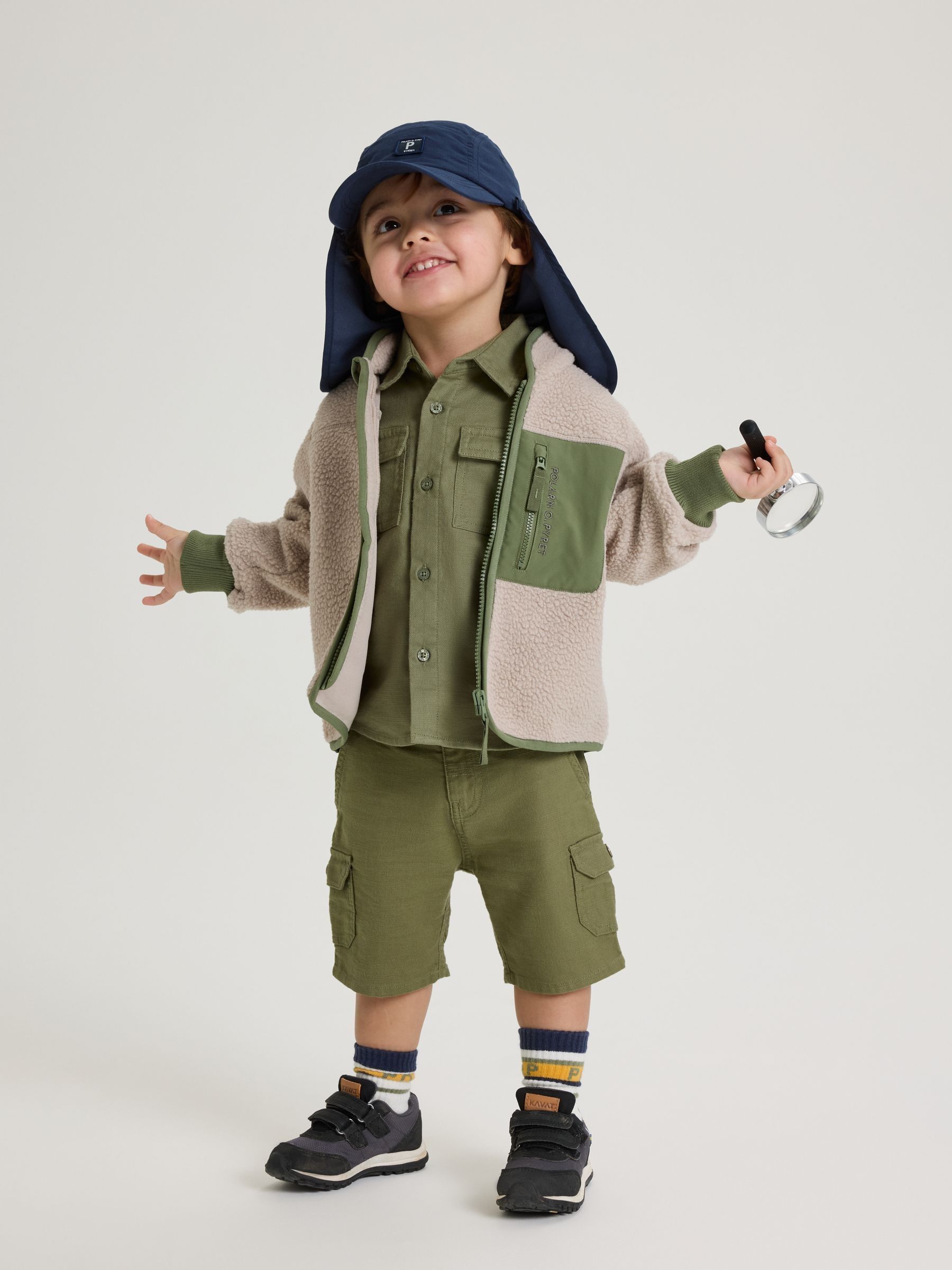 Buy Polarn O. Pyret Natural Teddy Fleece Jacket from the Next UK online ...