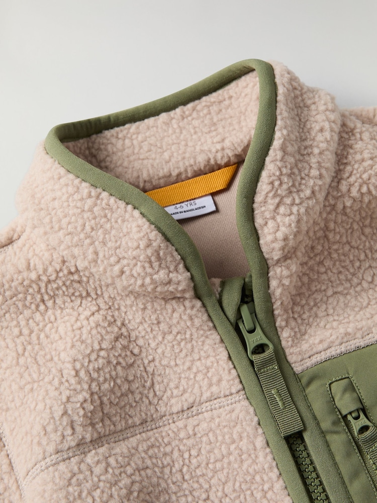 Polarn O. Pyret Teddy Fleece Jacket - Image 6 of 8