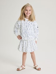 Polarn O Pyret White Floral Puff Ball Skirt - Image 1 of 5
