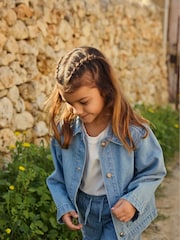 Polarn O Pyret Blue Lightweight 100% Organic Cotton Denim Jacket - Image 1 of 5